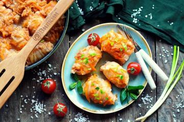 Peking cabbage stuffed cabbage