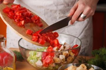 Salad "Keel" from chicken and Chinese cabbage