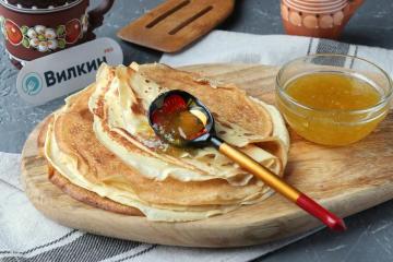 Pancakes with milk powder