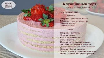 Strawberry Shortcake no oven, no cookies, no gelatin. A simple and tasty recipe step by step