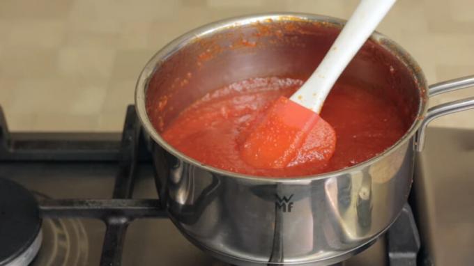 Jam should boil down to a desired thickness