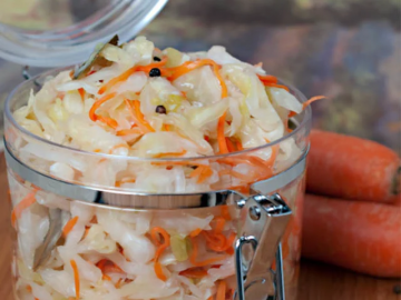 Tasty and crisp: a simple recipe for pickled cabbage, which may have been 12 hours