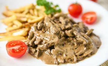 Who came up with the recipe Beef Stroganoff?