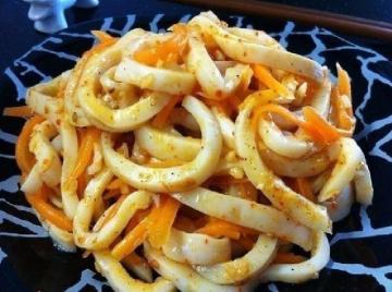 Tasty appetizer: calamari in Korean
