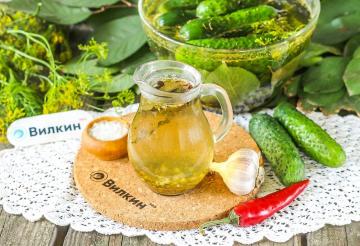 Pickle for lightly salted cucumbers