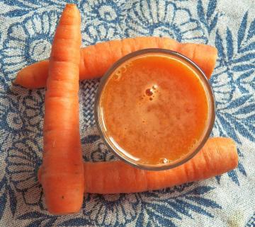 Carrot juice as a cleaner for the gut