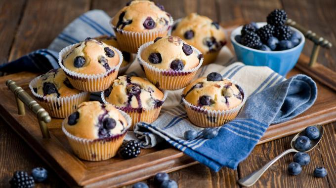 Muffins with blueberries. Photos - Yandex. Images