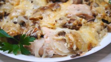 Baked fish in cream