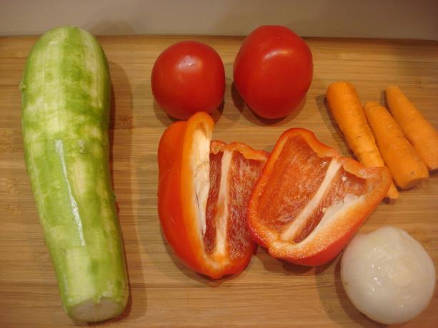 Picture taken by the author (vegetables, scroll to the right)
