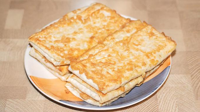 Hot sandwiches Lavash