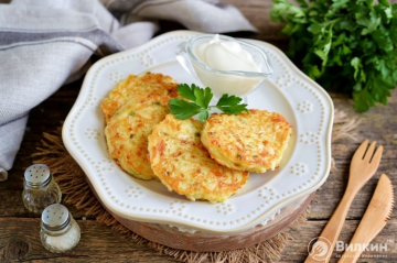 White cabbage fritters