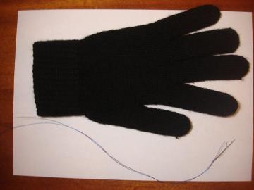 How to make a conventional glove touch to comfortably use your smartphone in the cold.