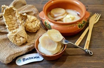 Steamed turnips in the oven