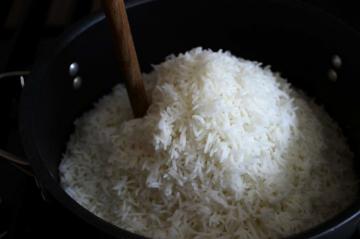 How to cook crisp rice garnish?