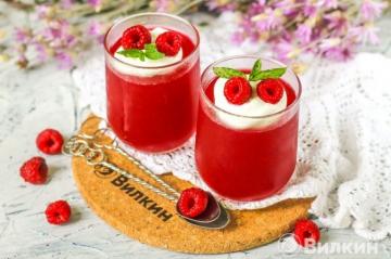 Raspberry jelly with gelatin at home