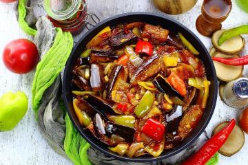Chinese eggplant in sweet and sour sauce