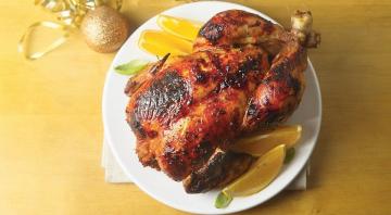 Festive chicken marinated in orange. Recipe for the New Year 2019