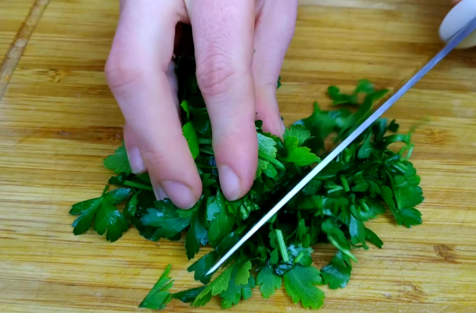 Parsley for salad
