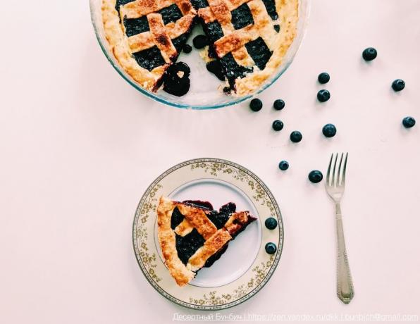 Here's a blueberry pie I turned