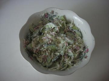 Easy, simple and delicious. Now this "Salad from the cabbage," a frequenter on our table!