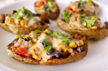"Pizza" from baked potatoes
