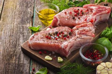 The right spices for the meat: pork, beef and lamb