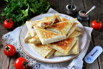 Lavash envelopes with filling