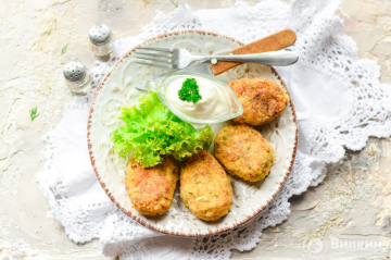Potato cutlets with minced meat