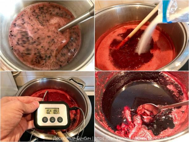 Process of preparation of blackcurrant jam 