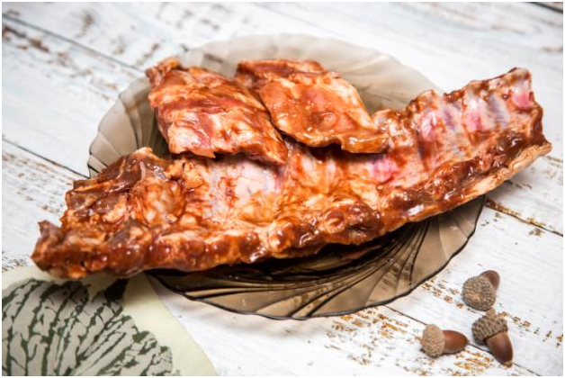 Moderately Savory, ribs become remarkable in the dish (made at home grill).