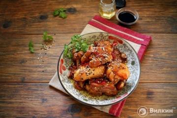 Chicken with honey and soy sauce