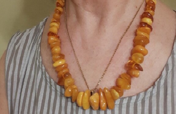 Beads of amber