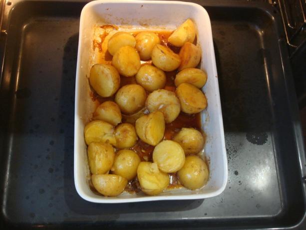 Picture taken by the author (potatoes poured glaze)
