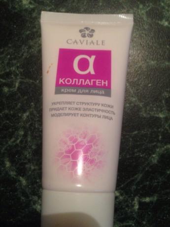 Collagen Cream / With this name a bunch of tools, but for more than two years, I buy here such cream shop Fix Price for 55 rubles. This is an excellent moisturizing and nourishing cream for the face, which is good, both morning and night.